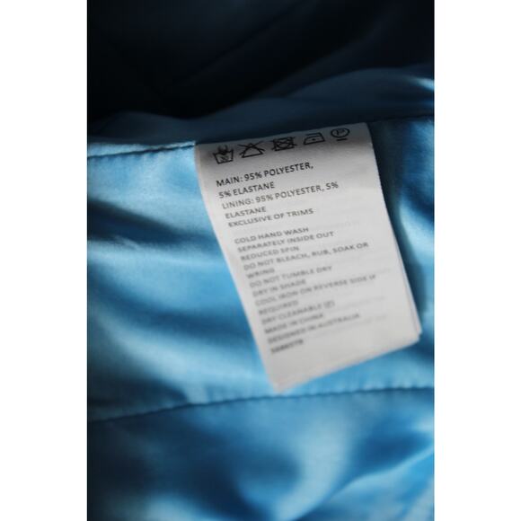 Bardot Corset Top Fitted Bustier Anthropologie Revolve Sky Blue Medium - Picture 13 of 14